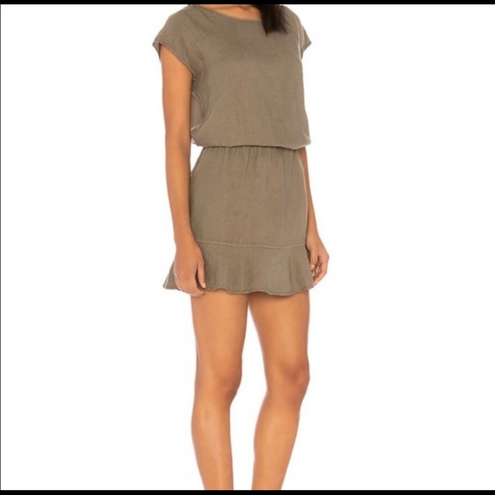 Joie Quora Olive Green Dress - Size Small